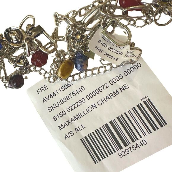 Free People Maxamillion Charm Necklace - World Traveler - Picture 9 of 10